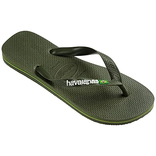Offerta a tempo: Havaianas - Brasil Logo, Infradito Iconiche, Comode E Resistenti, Strisce con la Bandiera Del Brasile E Suola Antiscivolo Con Strisce Colorate, Unisex Adulti - 30% da 30.00 € a 20.97 €