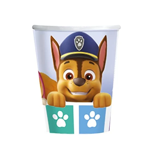 amscan 9914238-66 - Vasos de papel Paw Patrol 2022, pack de 8