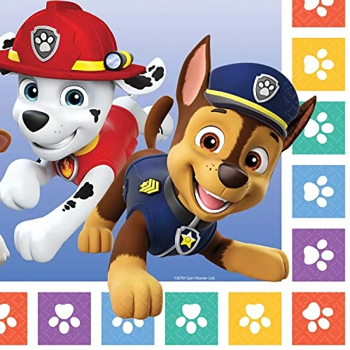 Limited-time offer: Amscan 9914237 Paw Patrol Lunch Napkin 2022-16 Pack from 5.95 GBP to 5.95 GBP (save 0%)