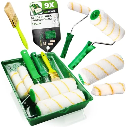 Offre limitée : ToolSpace 9pcs Rouleau de Peinture Kit 2x18 cm et Mini Rouleaux 2x11 cm de 22.49 € à 22.49 € (0.00% de remise)