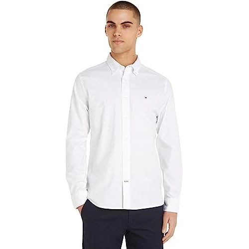 Limited offer: Tommy Hilfiger Men's Core 1985 Flex OXF STP Rf Shirt Mw0mw25039 Casual Shirts from 51.95 EUR to 51.95 EUR (save 0%)