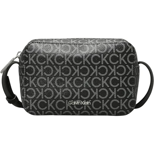 Zeitlich begrenztes Angebot: Calvin Klein Damen Umhängetasche Ck Must Camera Bag Mono Klein, Schwarz (Black Mono), Einheitsgröße von 79.90 € auf 48.59 € (39% Rabatt)