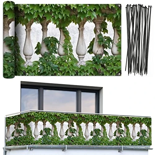 Offerta a tempo: Maximex 9939970500 Protezione Frangivista per Balcone, Edera, 5 M, Multicolore - 37% da 42.98 € a 26.99 €