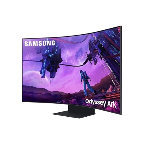 Offerta a tempo: Samsung Monitor Gaming Odyssey Ark (S55BG970), Curvo (1000R), 55'', 3840x2160 (UHD 4K), Mini-LED, HDR10+, VA, 165Hz, 1ms, Freesync Premium Pro, HDMI, USB, WiFi, Bluetooth, Casse Integrate, HAS, Pivot - 43% da 2999.00 € a 1699.00 €