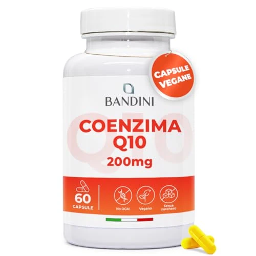 Offerta a tempo: Bandini® Coenzima Q10 200mg, 60 Capsule Vegane (Per 2 mesi) — 5% da 14,90 € a 14,15 €