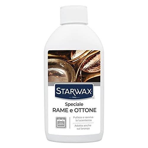 Offerta a tempo: STARWAX - Speciale rame, bronzo e ottone - pulisce, smacchia, ravviva la lucentezza - effetto lunga durata - ritarda la ricomparsa dell'ossidazione - senza ammoniaca - profumo gradevole - 17% da 12.50 € a 10.38 €