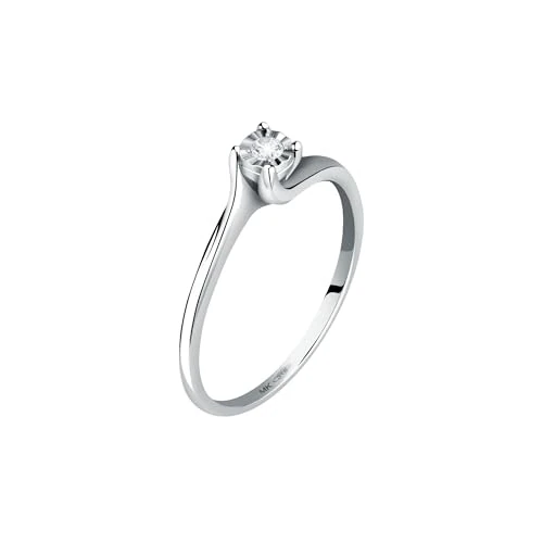 Offerta a tempo: BLUESPIRIT Anello Donna in Oro bianco 375, Diamanti, Collezione Petite Etoile - P.77X5030005 - 20% da 369.00 € a 295.20 €