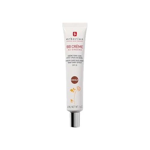 Erborian - BB Crème au Ginseng 5-en-1 - Soin Teinté Perfecteur Effet "Peau de Bébé" - Fond de Teint Couvrant Imperfections - Protection Solaire SPF 20 - Soin Cosmétique Coréen - 40 ml