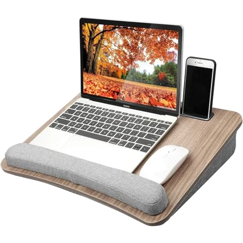 Offerta a tempo: HUANUO Scrivania portatile per laptop con cuscino, con striscia antiscivolo & funzione di archiviazione per gli studenti dell'home office da utilizzare(16,53'×11,81') - 40% da 37.98 € a 22.76 €