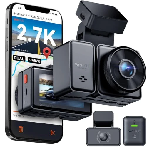 Oferta limitowana: VANTRUE E2 1944P 1944P kamera Dash Cam Auto 5GHz WiFi GPS, bezprzewodowa i sterowana głosem kamera Dash Cam przednia tylna WDR Night Vision Bufor tryb parkowania kamera samochodowa, 2,45 cala Loop z 6862.49 zł na 6862.49 zł (oszczędź 0.