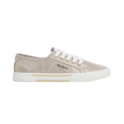 Zeitlich begrenztes Angebot: Pepe Jeans London Brady Party W Frauen Regular Fit Leder Sneaker, Blau Waschen von 54.90 € auf 35.94 € (35% Rabatt)