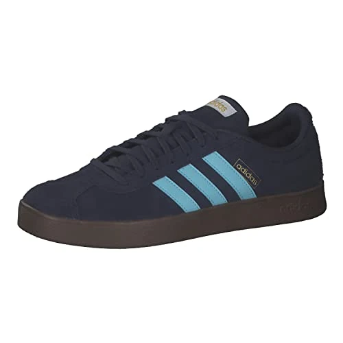 adidas Men's VL COURT 2.0 SHOES, Shadow Navy / Shadow Navy / Gum, 3.5 UK