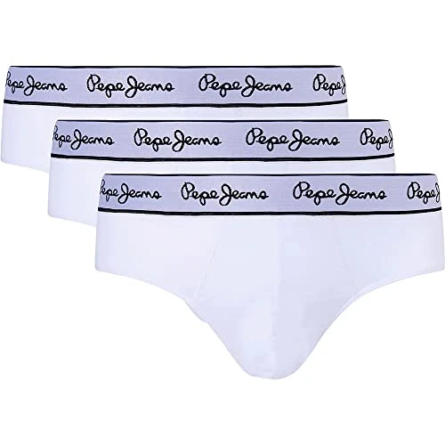 Limited-time offer: Pepe Jeans Men's PEPE BF 3P Briefs,White,M from 14.54 GBP to 14.54 GBP (save 0%)