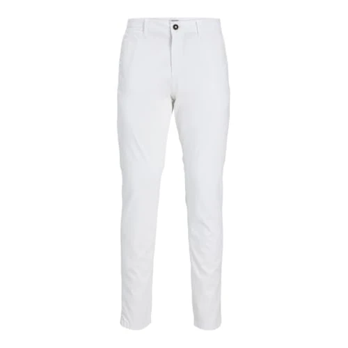 Oferta limitowana: Mêskie spodnie JACK & JONES Chino Stretch Slim Fit JPSTMARCO JJBOWIE, Colours:White, Pant Size:32W / 32L, D³ugo¶æ nogi:L32 z 179.99 zł na 179.99 zł (oszczędź 0.00%)