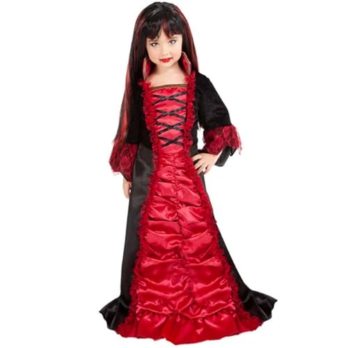 Offerta a tempo: Rubies Costume Draculinda per bambina, vestito rosso con alzaelli, originale, halloween, carnevale e compleanno. - 0.00% da 16.99 € a 16.99 €