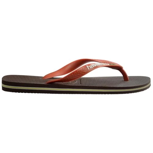 Offre limitee: Havaianas - Brasil Logo, Tongs Iconiques, Confortables et Durables, Lanières avec le Drapeau du Brésil et Semelle Antidérapante aux Bandes Colorées, Adultes Unisexe de 30.00 EUR a 16.95 EUR (economie 44%)