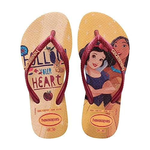 Havaianas Kids Slim Princess Flipflop, Golden, 31-32 EU