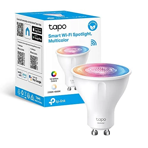 Oferta limitada: Tapo L630 Bombilla Inteligente GU10 LED, 3.7 W, Ahorro de Energía, Regulable 350 lm, Compatible con Alexa/Google Home, Multicolor, 1 Unidad (Paquete de 1) de 15.99 EUR a 11.90 EUR (ahorro 26%)
