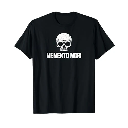 Offerta a tempo: Maglietta Memento Mori Skull - Stoicismo e filosofia stoica Maglietta - 15% da 16.99 € a 14.44 €