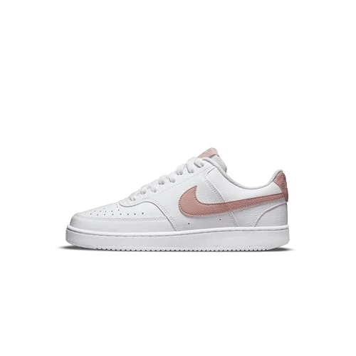 Offerta a tempo: NIKE Women's Court Vision Low Next Nature Shoes, White/Pink Oxford, 11.5 - 37% da 79.99 € a 50.39 €