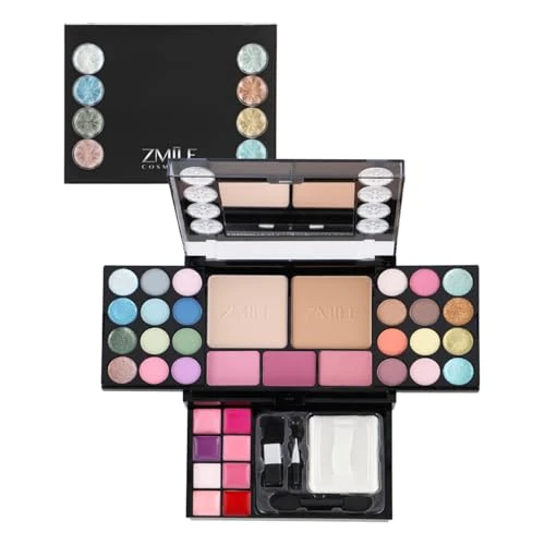 Limited-time offer: ZMILE COSMETICS Diamonds Beauty Box Vegan Cosmetics with Mirror - Small Make-Up Set for On the Go, for Traveling and as a Gift from 9.09 £ to 9.09 £ (save 0.00%)