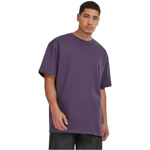 Urban Classics Herren T-Shirt Heavy Oversized Tee, Oversized T-Shirt für Männer, Baumwolle, Rundhals, purplenight, L