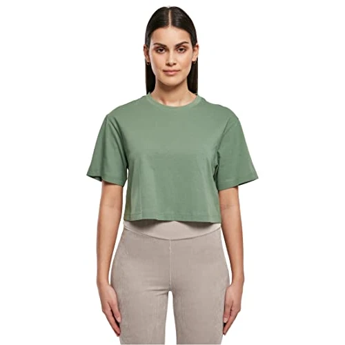 Limited-time offer: Urban Classics Women's Ladies Short Oversize Tee T-Shirt, salvia, XS from 8.30 £ to 8.30 £ (save 0.00%)