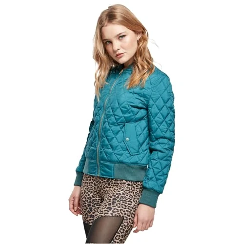 Urban Classics Chaqueta de nailon con acolchado de diamante para mujer, Jasper., 5XL