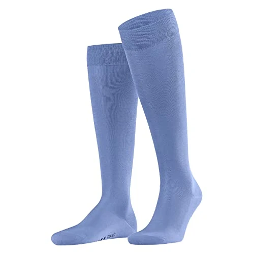 FALKE Tiago M Kh coton fil d'Écosse durable unies 1 paire, Chaussettes longues Homme, Bleu Cornflower Blue 6554, 45-46