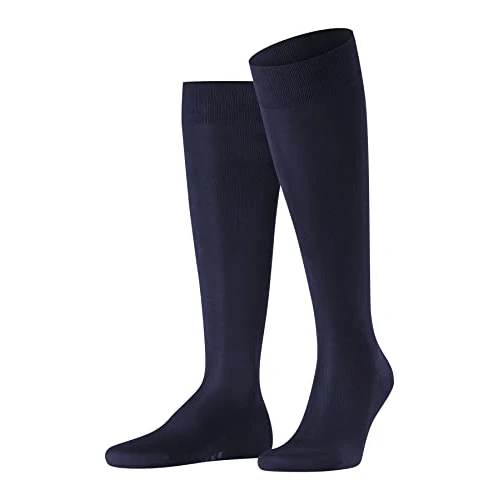 Limited-time offer: FALKE Men's Tiago Knee-High Socks, Breathable, Sustainable Fil D'Écosse Cotton, Classic Formal Sock, Lightweight, Blue (Dark Navy 6375) - Sustainable, 12.5-13.5, 1 Pair from $42.00 to $42.00 (save 0.00%)
