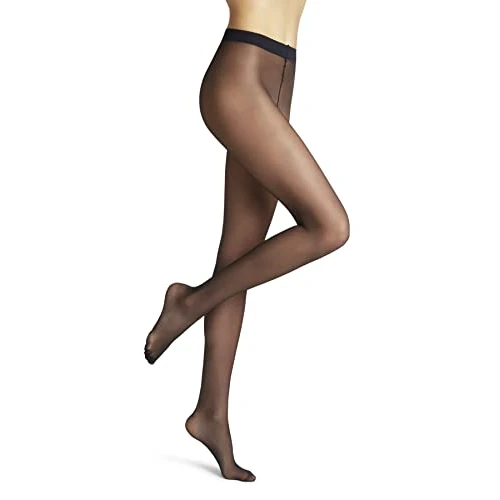 FALKE Pure Matt 20 DEN W Ti transparents fantaisie 1 paire, Collants Femme, Bleu Marine 6179, S-M