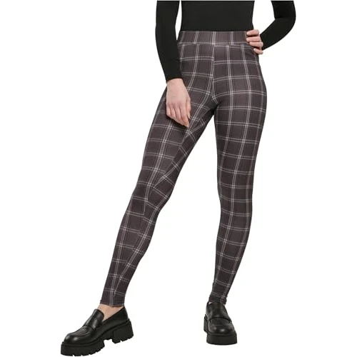 Oferta limitada: Urban Classics Mallas para mujer, Pantalones de Yoga Mujer, Negro (Black Check), L de 17.90 EUR a 16.14 EUR (ahorro 10%)