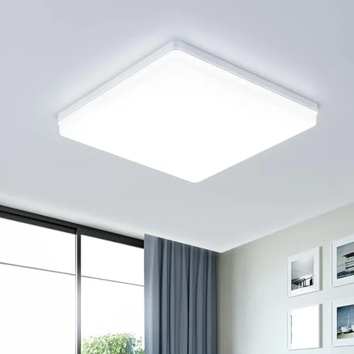 Offerta a tempo: EASY EAGLE Plafoniera Led Soffitto per Bagno Cucina, 30cm 48W 4800LM 6500K - 0.00% da 23.99 € a 23.99 €