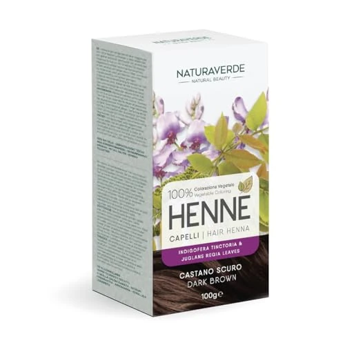Coloration de la plante brune naturaverde henné