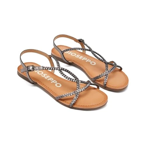 Oferta limitada: GIOSEPPO Sandalias Color Plomo de Tiras Finas Trenzadas para Mujer nioaque de 39.95 € a 35.16 € (ahorro 12%)
