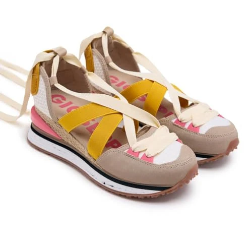 Offerta a tempo: Sneakers Beige Tipo Spadrille con Zeppa da Donna coinches, Beige, 38 EU — 44% da 85,95 € a 48,34 €