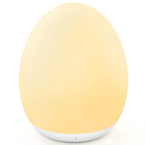 MediAcous LED Night Light for Children, Touch Switch Baby Night Light with 7 Colors, USB Rechargeable Bedside Lamp with 1 Hour Timer for Bedroom, Gift