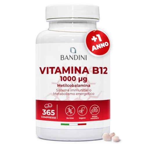 Offerta a tempo: Bandini® Vitamina B12 365 Compresse (+ 1 Anno) — 21% da 17,90 € a 14,15 €