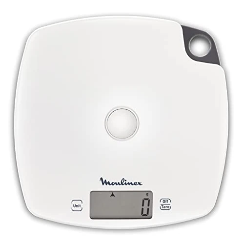 Offerta a tempo: Moulinex BN1000 Optiss, Bilancia da Cucina Elettronica, Schermo LCD, Funzione Liquid, Bianco - 38% da 20.99 € a 12.99 €