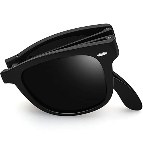 Oferta limitada: Joopin Plegables Gafas de Sol Hombre y Mujer Polarizadas Negras Cuadradas Clásicas para Conducir Viajar con Estuche Foldable Sunglasses Men Women Oculos de Sol de 19.99 EUR a 16.99 EUR (ahorro 15%)