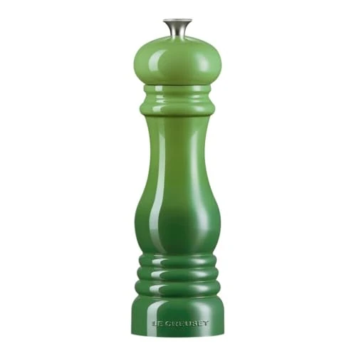 Le Creuset Pfeffermühle, ABS-Kunststoff, 6,2 x 6,2 x 20,8 cm, Keramik-Mahlwerk, Bamboo, 44001214080000