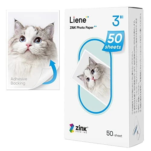 Oferta limitada: 2x3' Zink 50 Hojas Papel Fotográfico con Respaldo Adhesivo, Prueba de Agua,Resistente,Las Manchas, Compatible para Liene Pearl K100 Mini Impresora Fotos Movil, Papel Fotos Instantáneopara Clipart de 28.99 EUR a 27.54 EUR (ahorro 5%)
