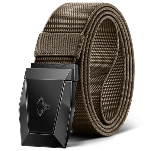 Offerta a tempo: BULLIANT Cintura Tattica,Cintura Uomo Militare Lavoro Trekking 3,8cm,Fibbia a Sgancio Rapido(Marrone Chiaro-135cm/42-46" vita regolabile) - 42% da 19.99 € a 11.59 €