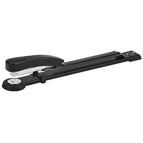 Offerta a tempo: OFFICER PRODUCTS Cucitrice a maniche lunghe fino a 50 fogli, colore nero/metallo/a maniche lunghe, ideale per brochure/cucitrici/cucitrici/5 anni, 18063511-05 - 0.00% da 12.79 € a 12.79 €