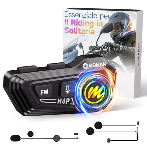 Oferta limitada: Moman RS-H4P Auriculares Casco Moto Manos Libres Auriculares Inalámbricos de 36.99 € a 33.29 € (ahorro 10%)