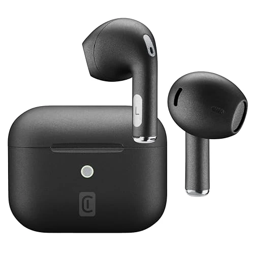 Offerta a tempo: cellularline | CRYSTAL | Auricolari TWS Bluetooth 5.0 Wireless In-Ear con Custodia di Ricarica - Environment Noise Cancelling - Talk Time: 3.5 ore - Ricarica : 1.5 ore - Portata: 10mt - Colore Nero - 58% da 47.49 € a 19.95 €