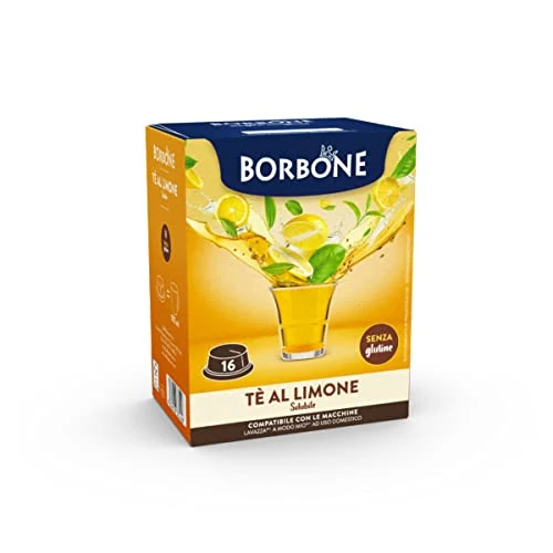Oferta limitada: Caffè Borbone Té de limón - 96 cápsulas (6 paquetes de 16) - Compatible con máquinas de café Lavazza®* A Modo Mio®* para uso doméstico de 25.66 € a 25.66 € (ahorro 0.00%)