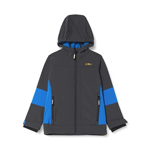 CMP Giacca Da Bambino Con Cappuccio Fisso Unisex - Bambini e ragazzi, Antracite-Royal, 152