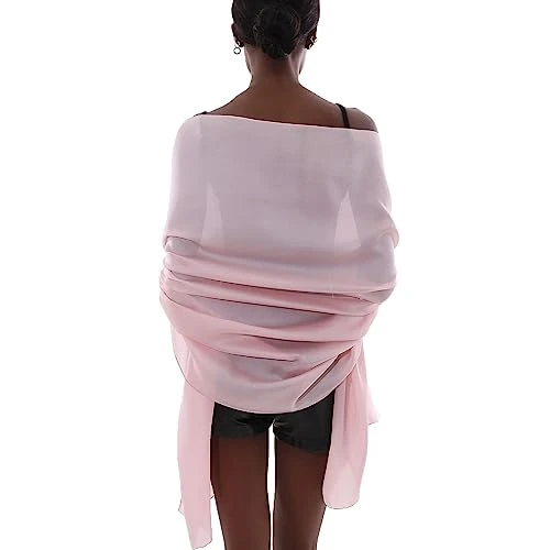 Offre limitée : PIOYMEYA Chale Rose Etole Femme Mariage Echarpe Foulard pour Robe Soiree Grosse Echarpes et Foulards Pashmina de 14.99 € à 14.99 € (0.00% de remise)
