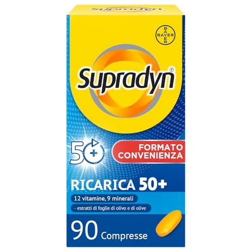 Offerta a tempo: Supradyn Ricarica 50+ Integratore Multivitaminico Completo - 90 Compresse — 40% da 38,90 € a 23,29 €